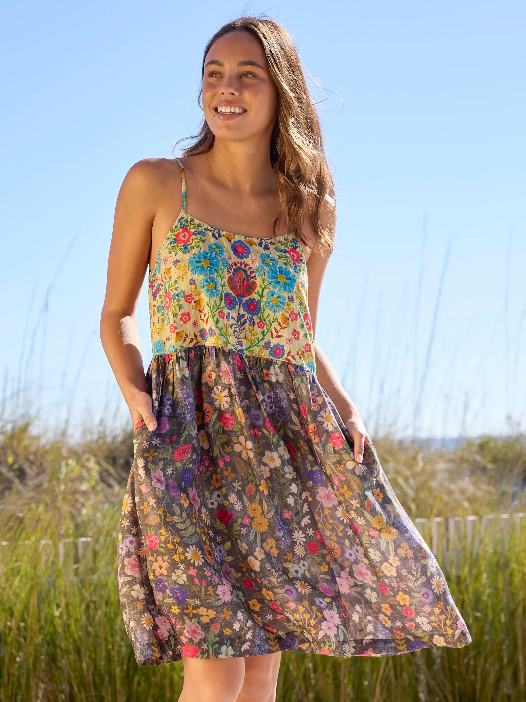 natural life dresses Natural Life Collette Tiered Maxi Dress main image 1