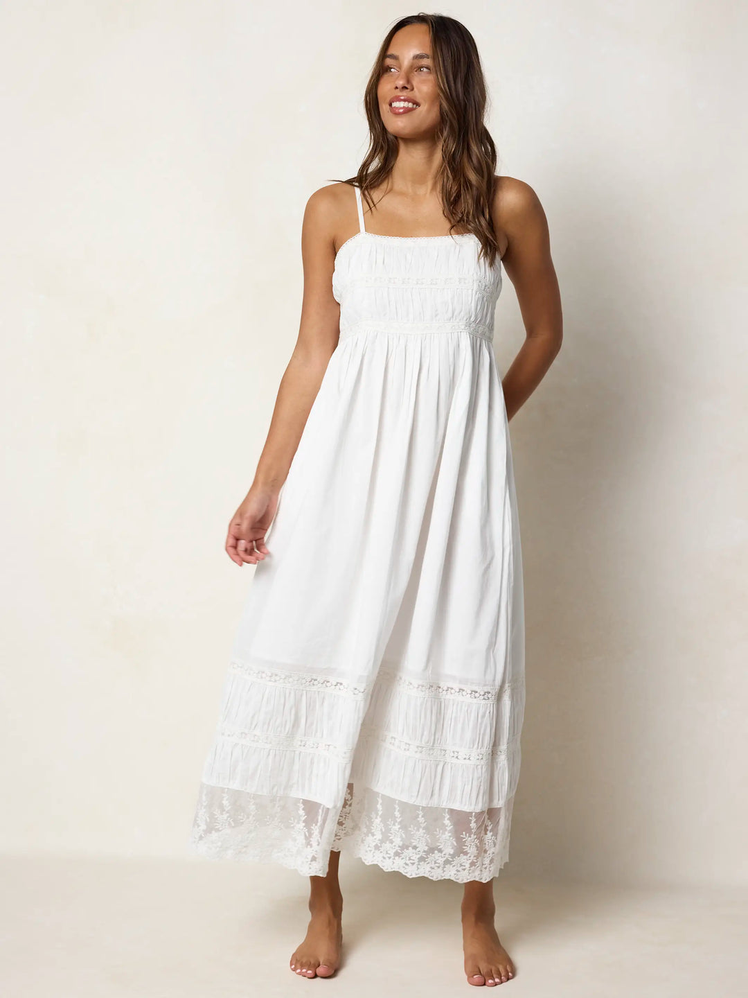 boho summer dresses white Amber Cotton Lace Maxi Dress featherweight Black Lace Long Sleeve our collections are designed Size:US 7 / EU 38