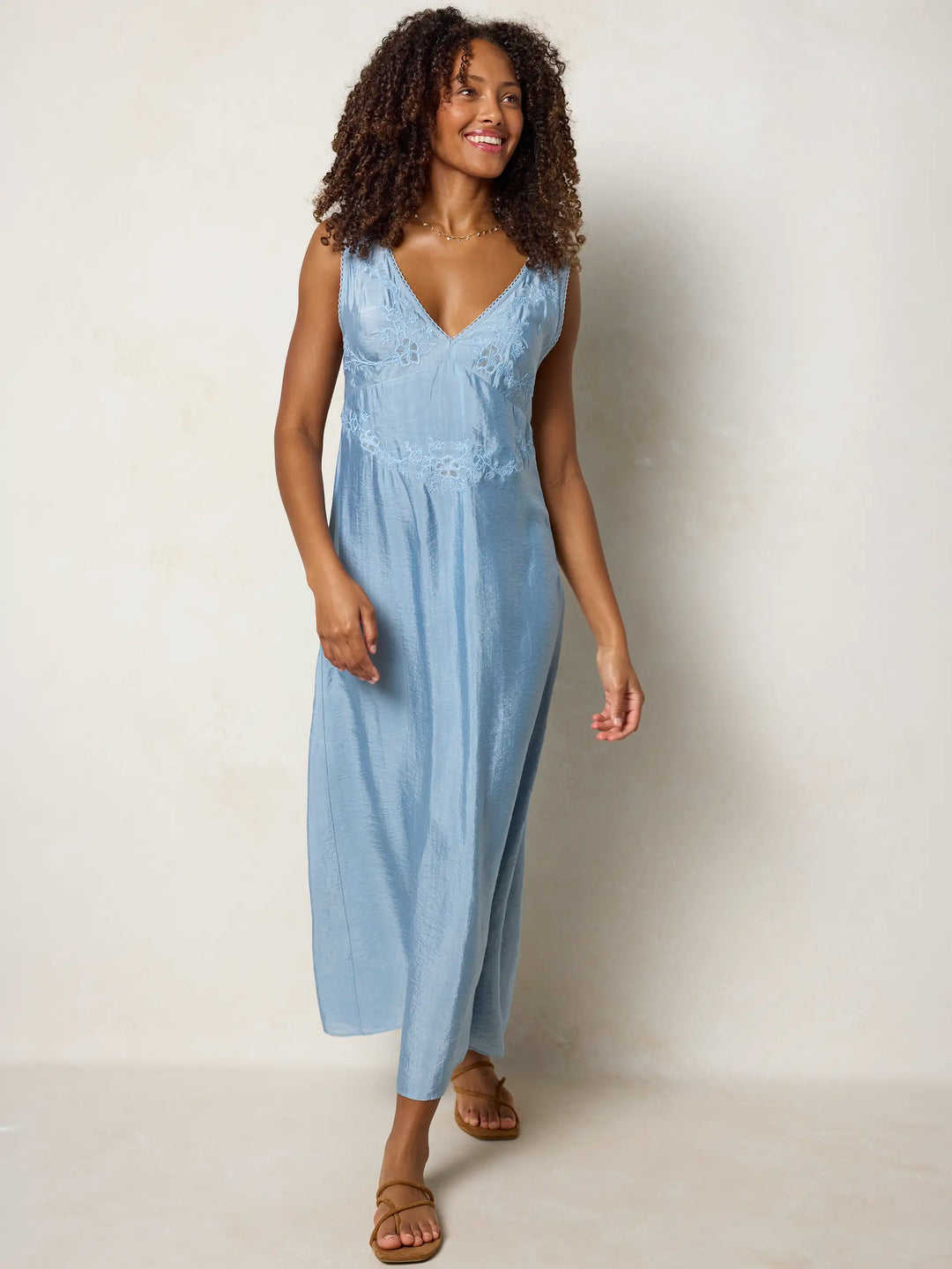 Bella Embroidered Maxi Dress