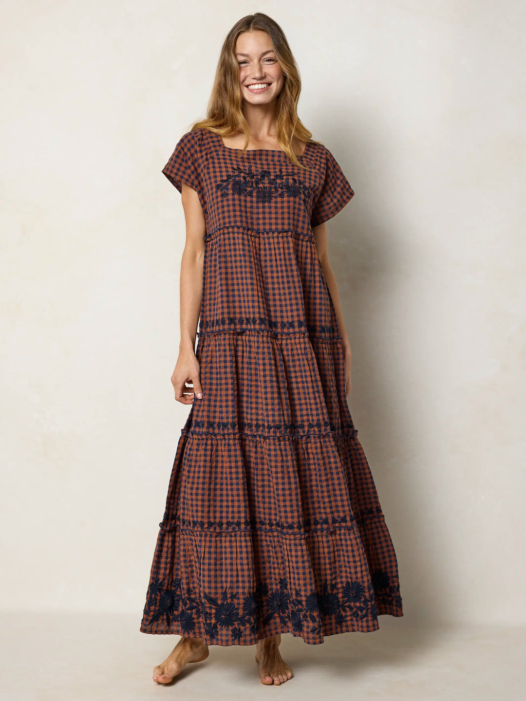 Berkley Embroidered Cotton Maxi Dress