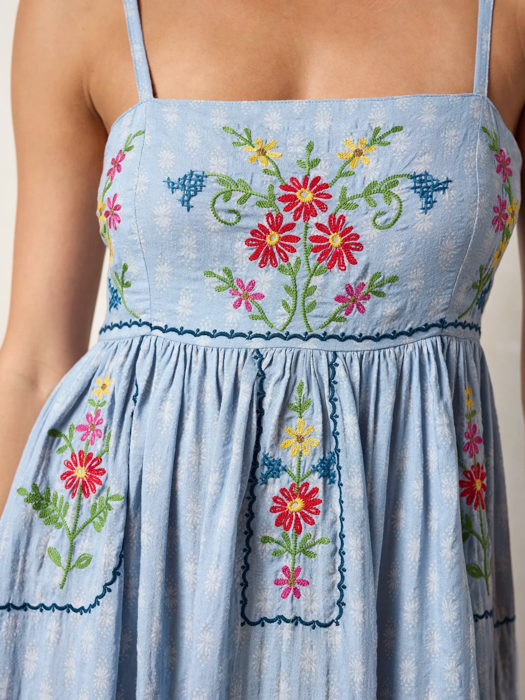bailey blue maxi dress Bailey Maxi Dress - effervescent Paisley - White/ Capri Turquoise