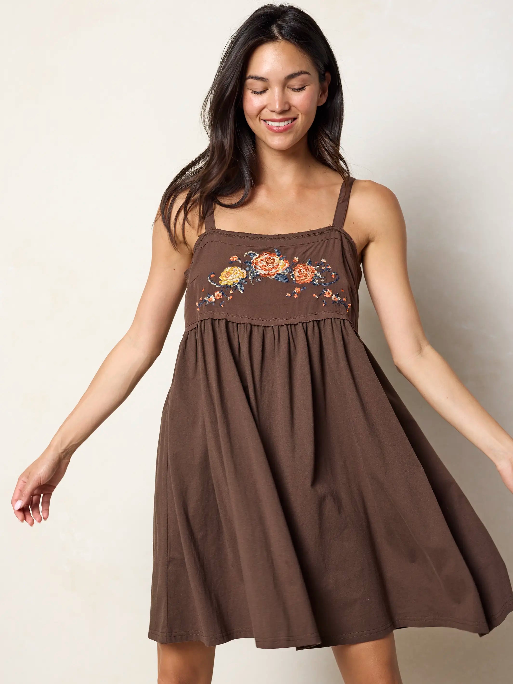 brown bandana patti dress Chocolate Bandana Patti dress