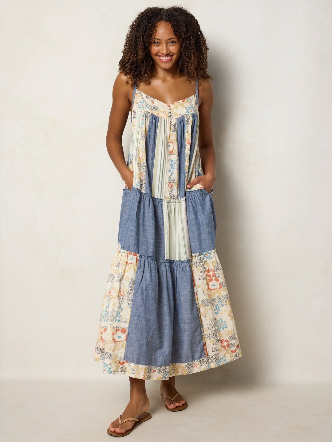 Millie Patchwork Maxi Dress