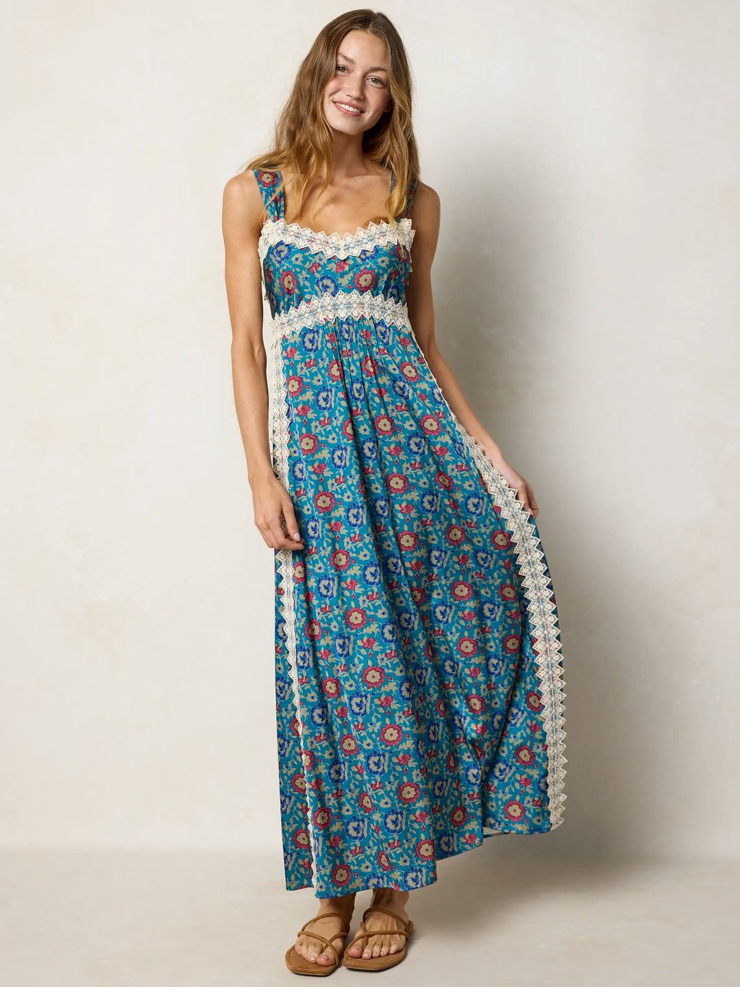 Tennessee Lace Trim Maxi Dress