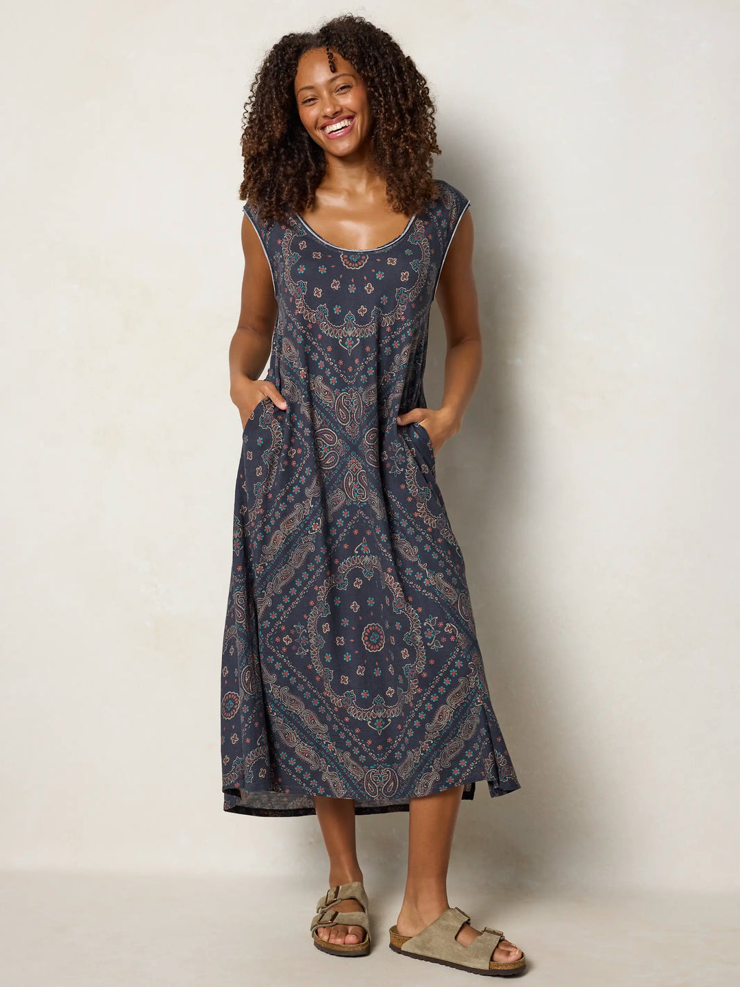 Hangout Cotton Midi Dress
