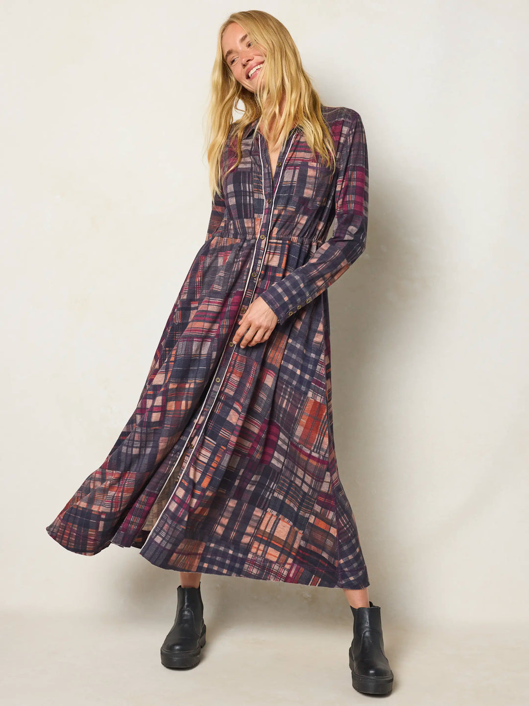 Christa Knit Cotton Maxi Dress