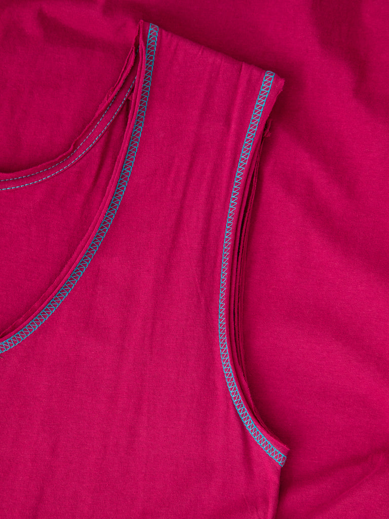 Hangout Knit Midi Dress - Cranberry-view 4