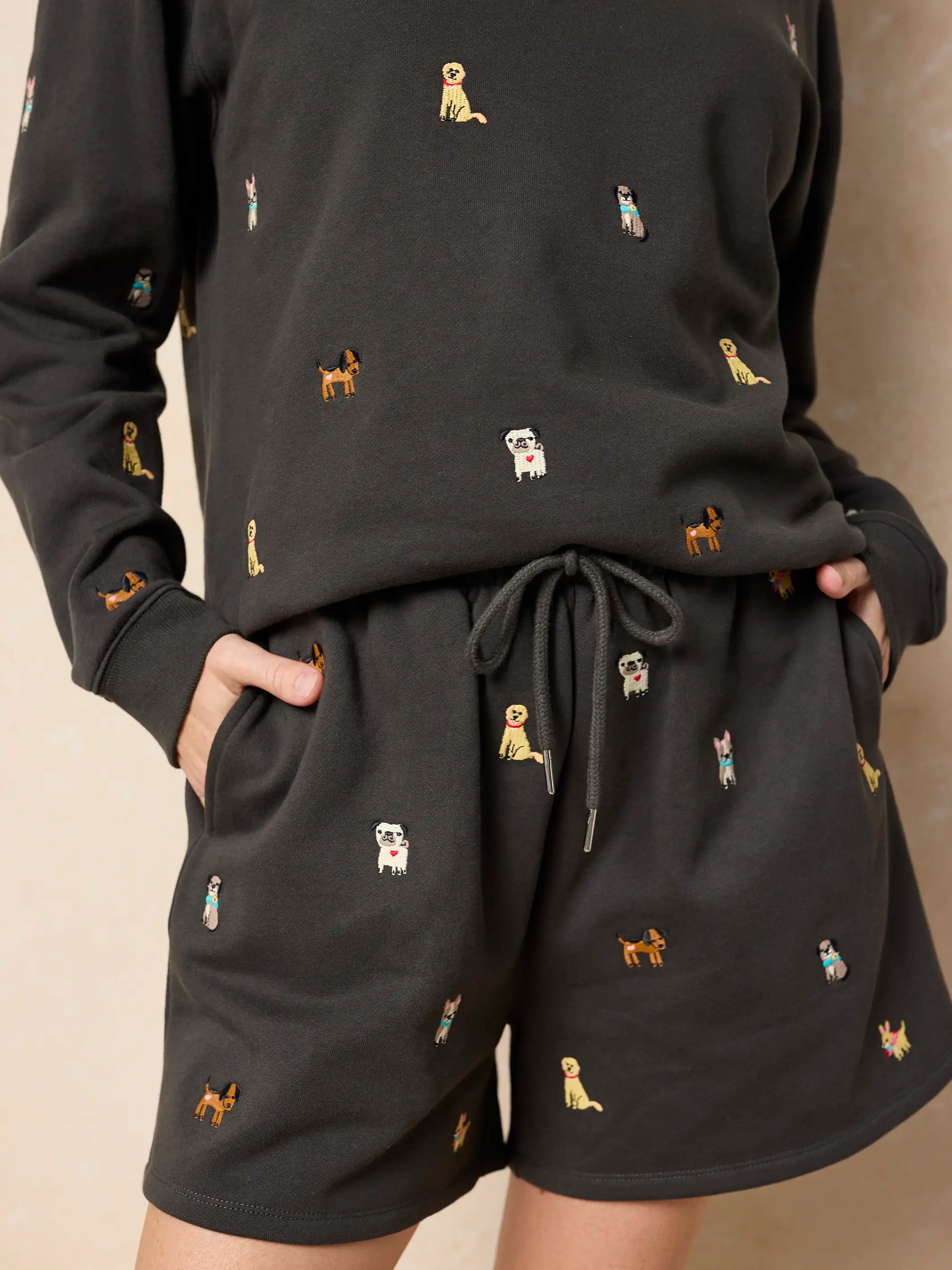 Fave Little Things Embroidered Shorts