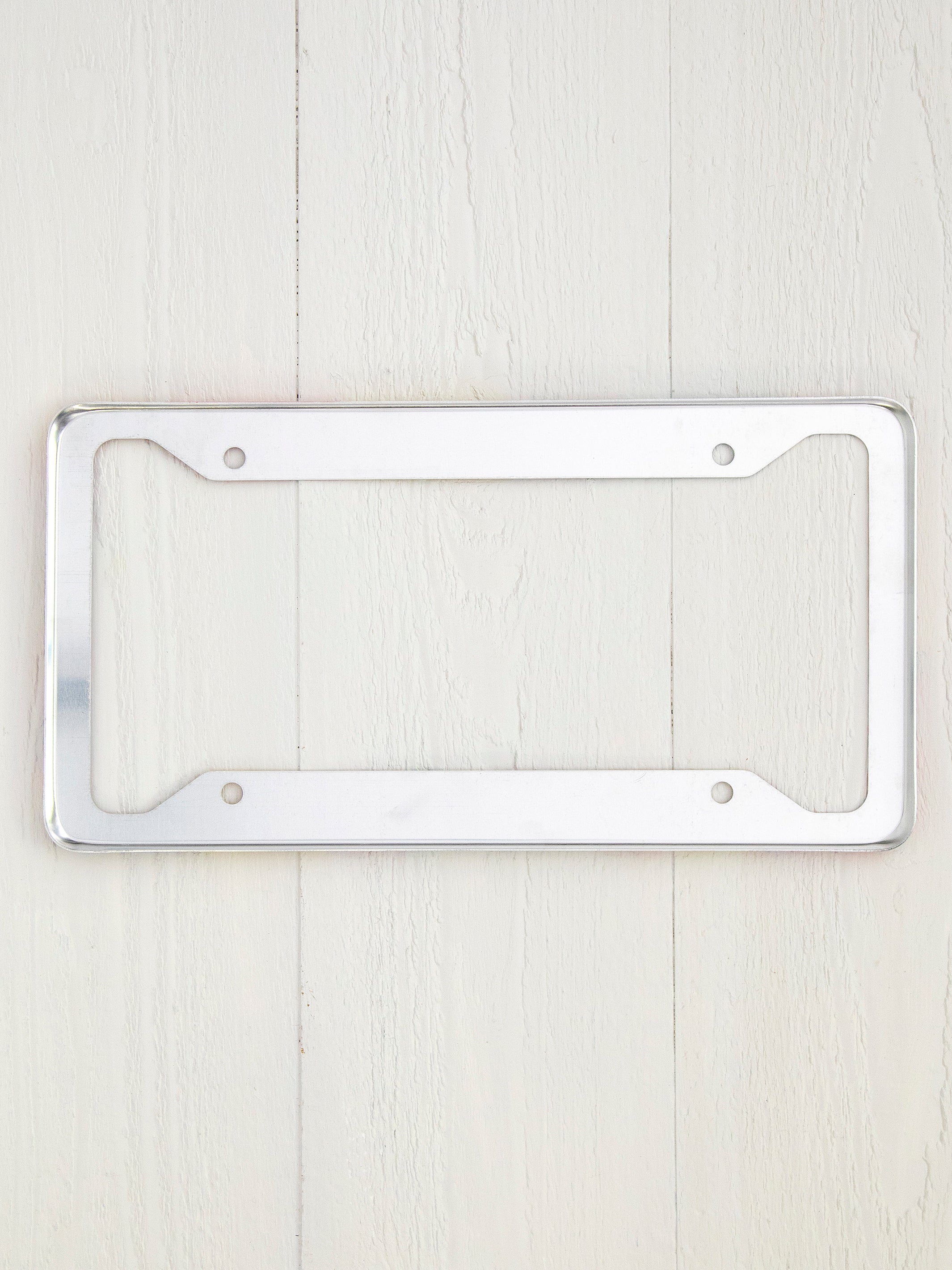 White JDM Leaf License Plate Frame – Clean JDM Style Tag Holder, Part #168