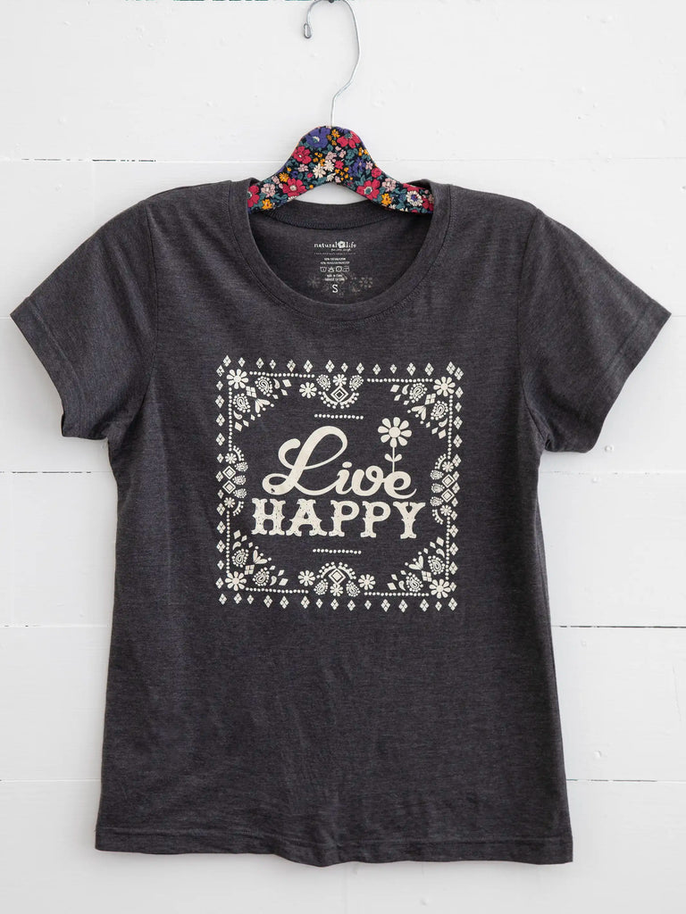 Perfect Fit Tee Shirt - Live Happy-view 4