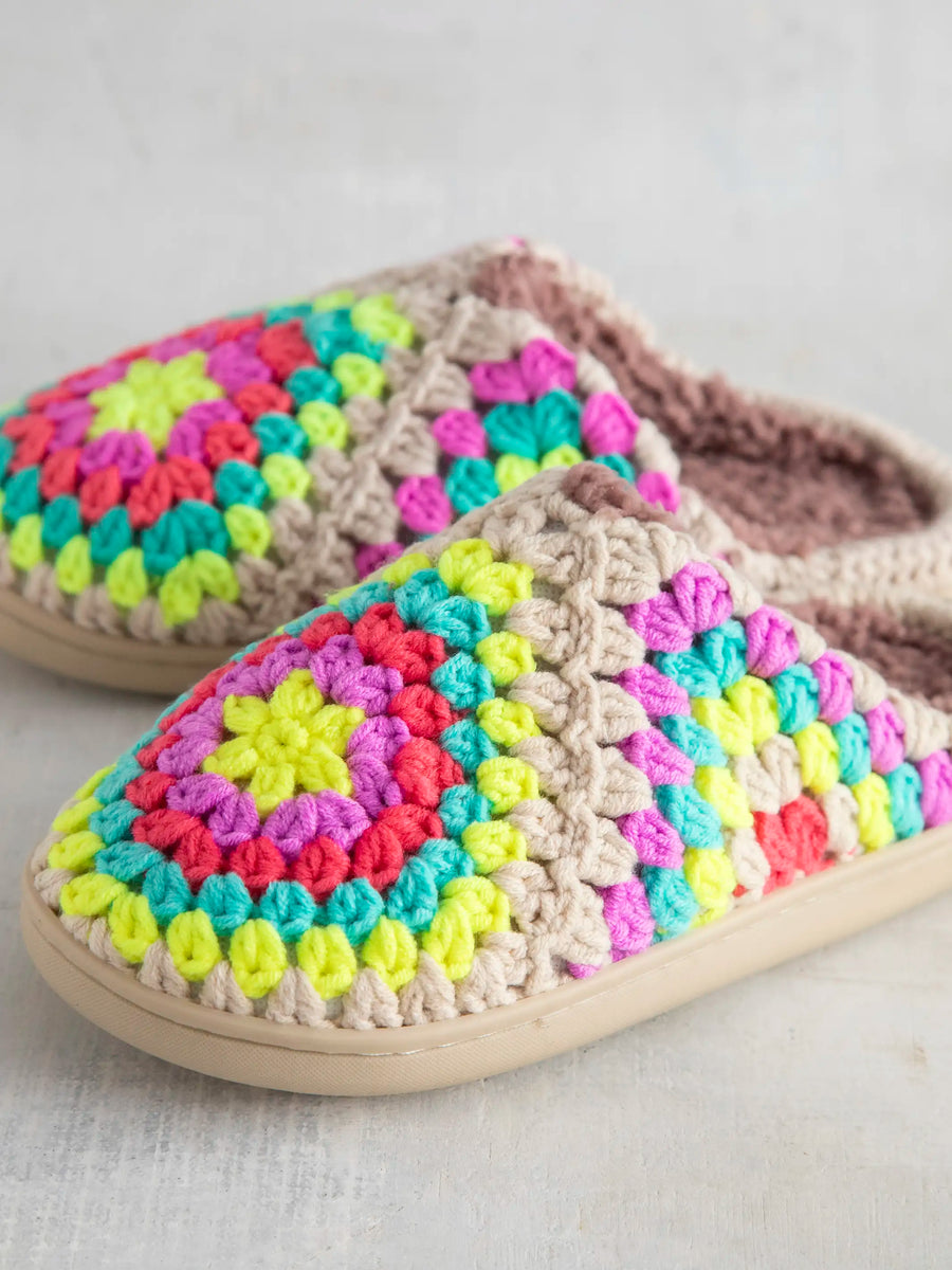 Crochet Slipper - Cream