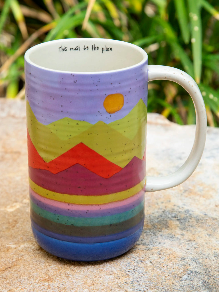 Latte Mug - Mountain Range-view 1