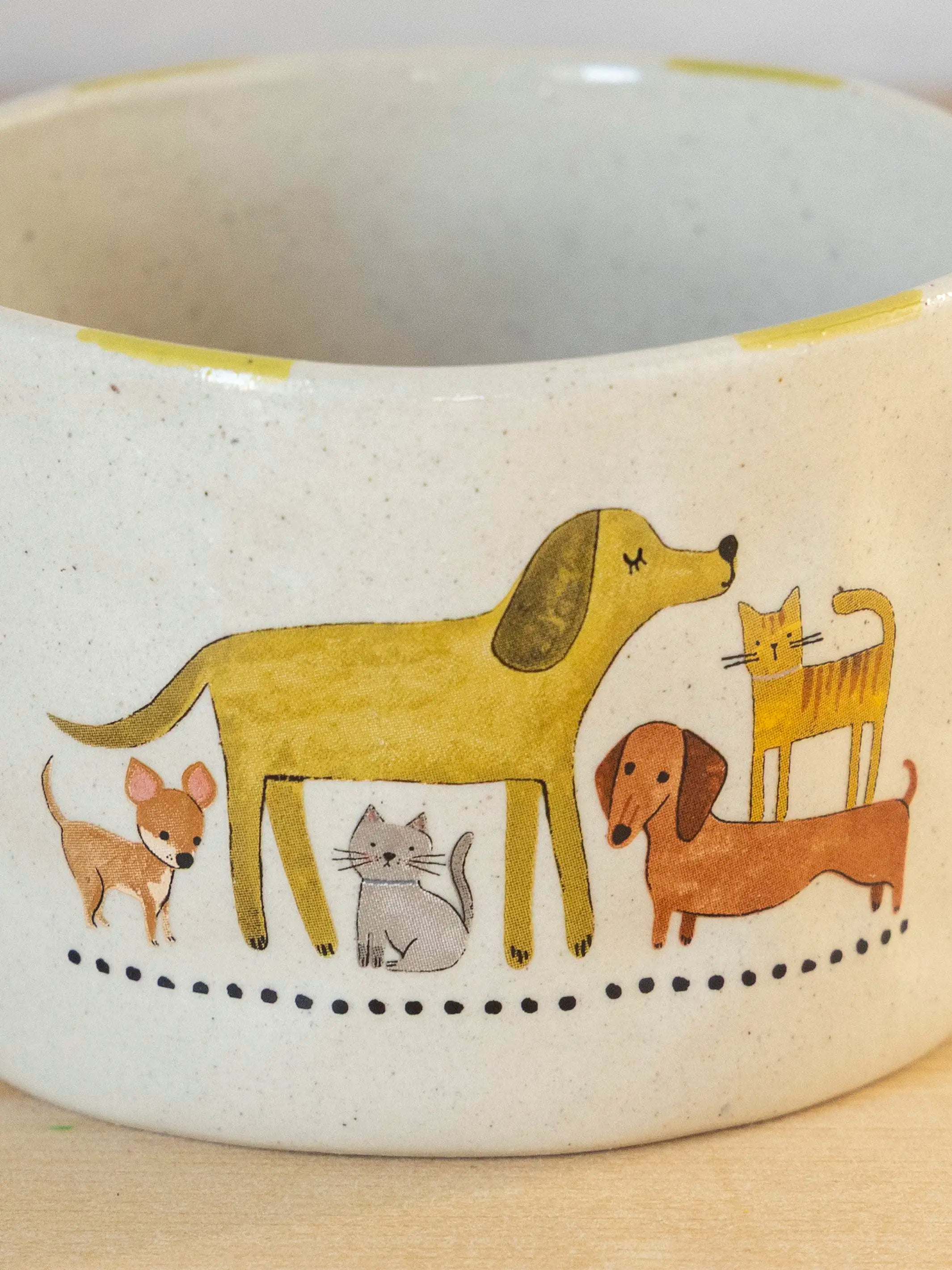 Stoneware Folk Mug
