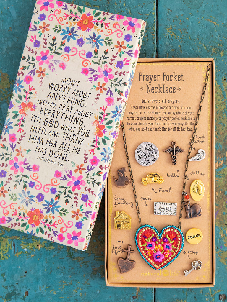 Prayer Pocket Necklace - Heart-view 1