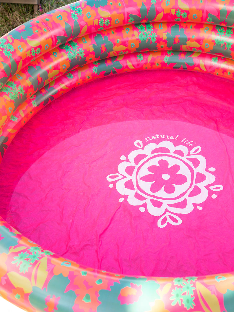 Inflatable Pool - Hot Pink Floral-view 4