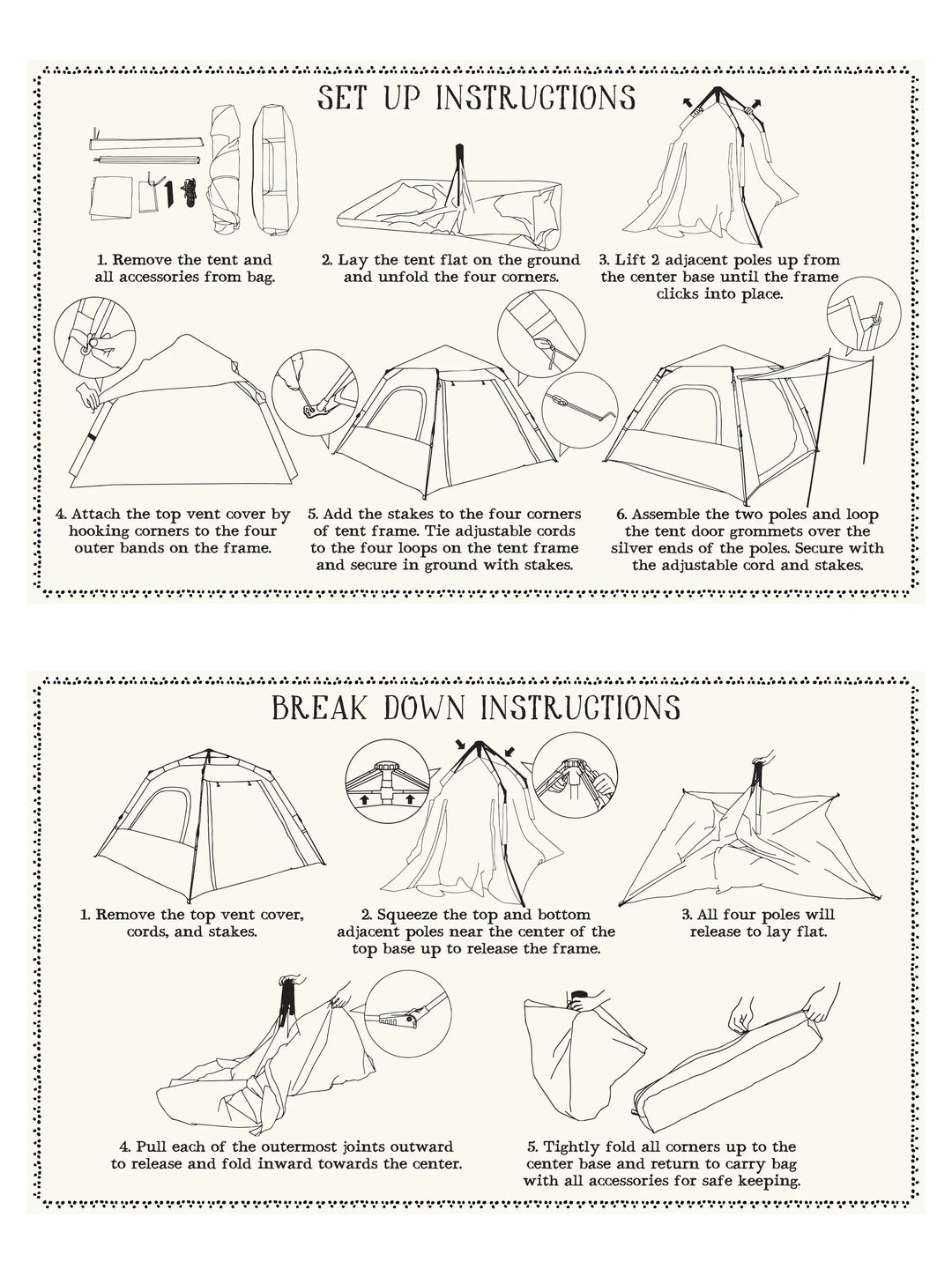 Live Happy Camping Tent