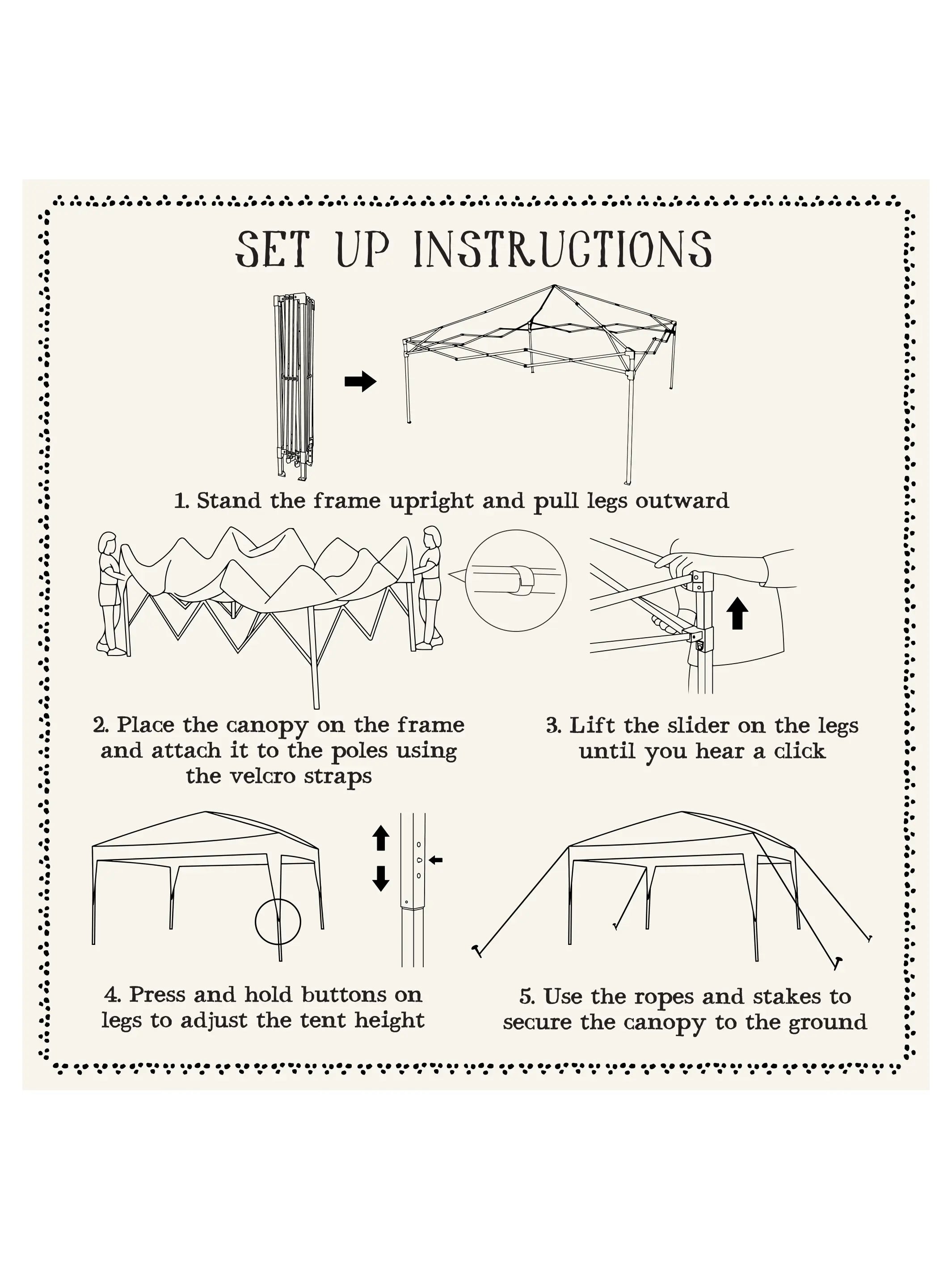 Live Happy Instant Canopy Tent