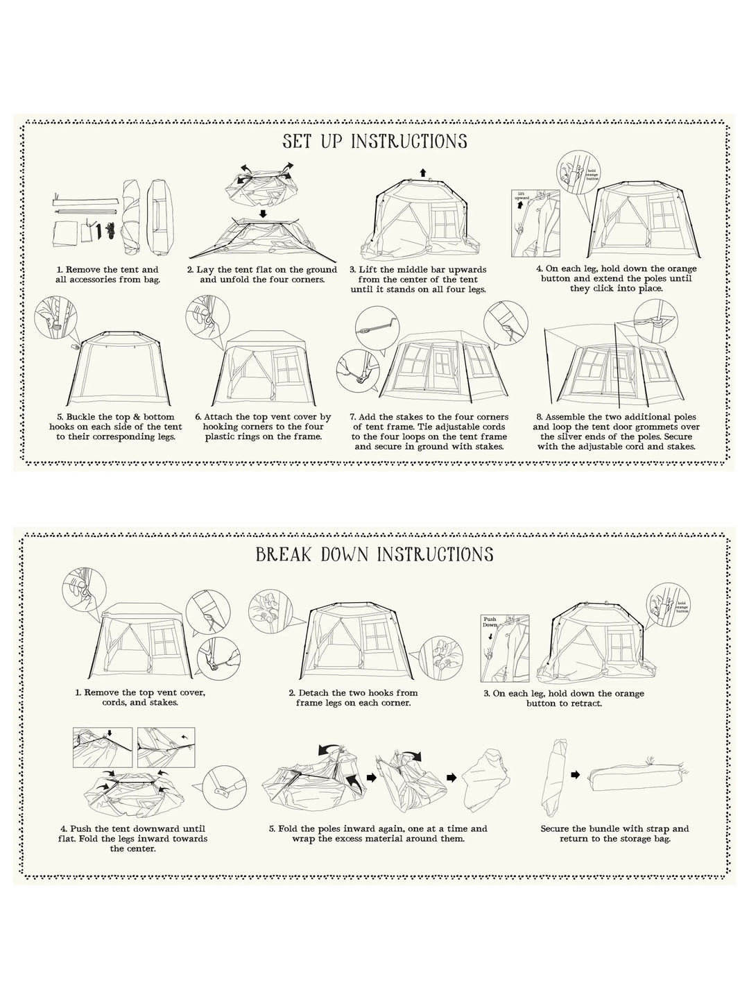 ambiance party tent instructions Live Happy Camping Spider Tents CAMPING DE BOSRAND - Color:ecru