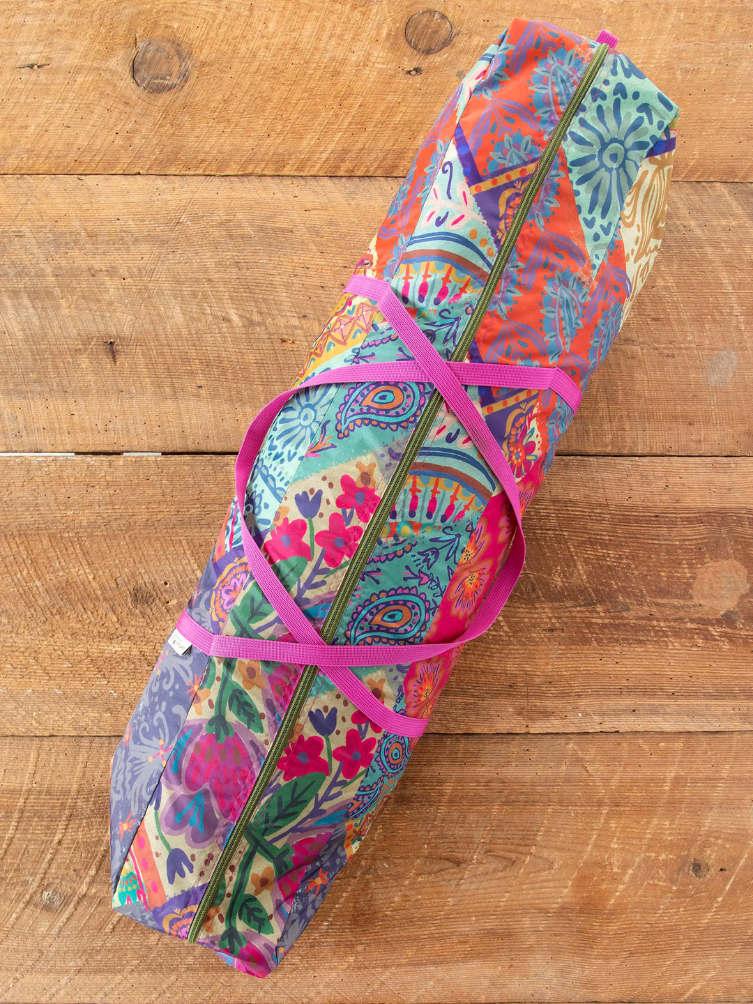 Live Happy Camping Tent - Good Vibes Patchwork