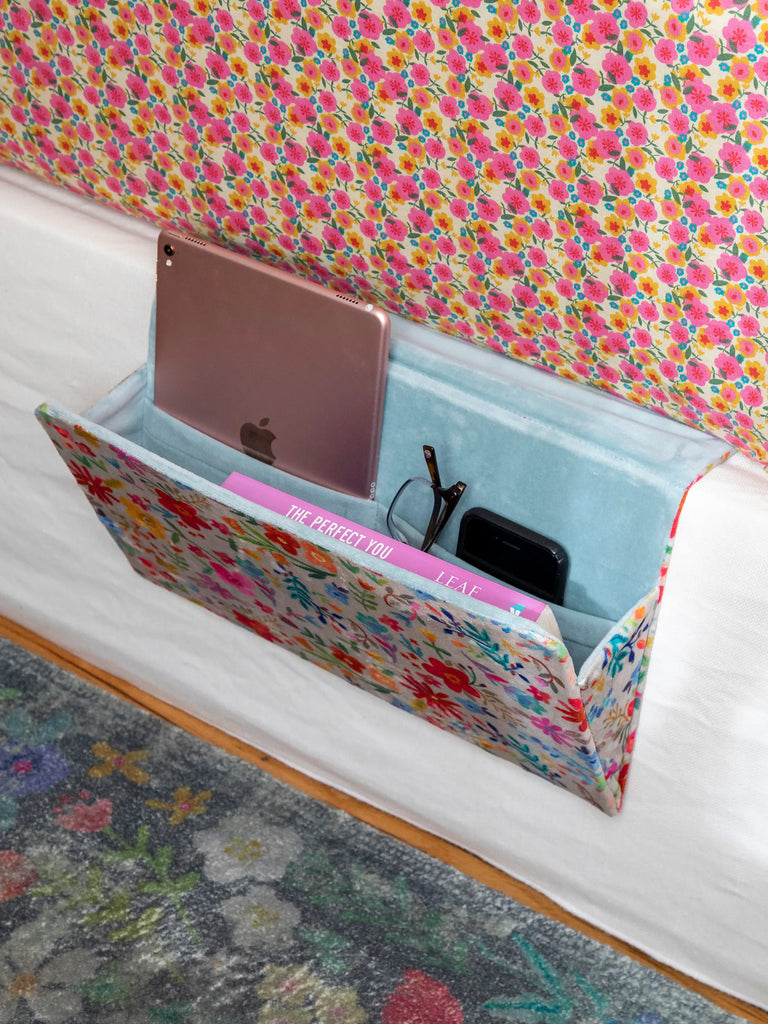 Bedside Caddy Organizer - Floral-view 1