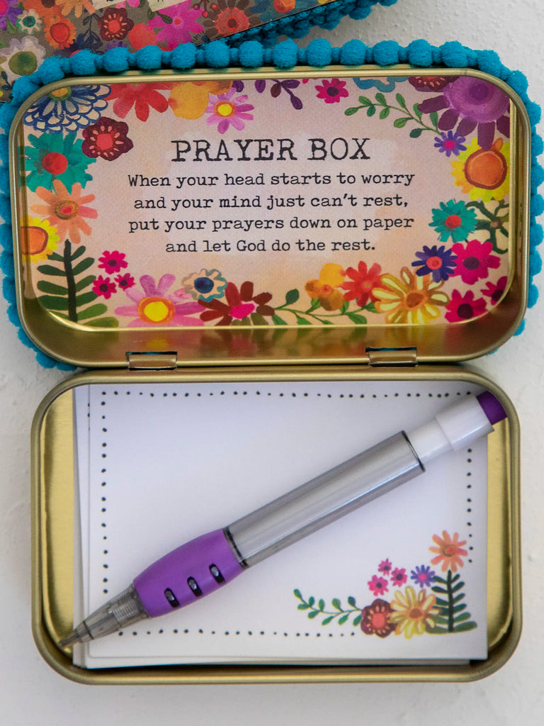Tin Prayer Box Don't Worry Natural Life