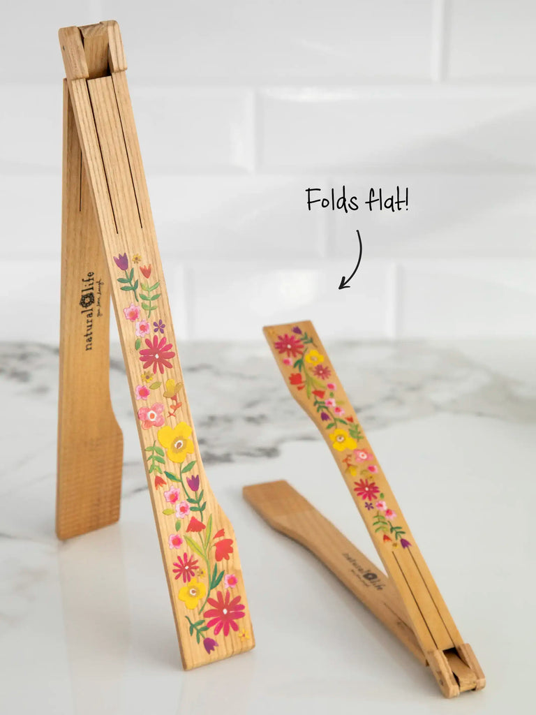 Collapsible Tongs, Set of 2 - Floral-view 1