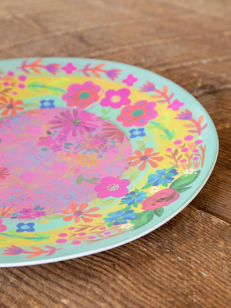 Mix & Match Melamine Dinner Plate - Light Turquoise-view 2