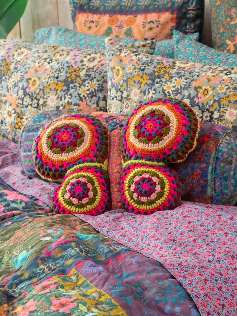 Crochet Pillow - Butterfly-view 1