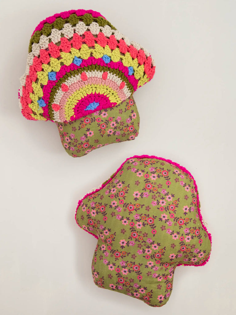 Crochet Pillow - Mushroom-view 2
