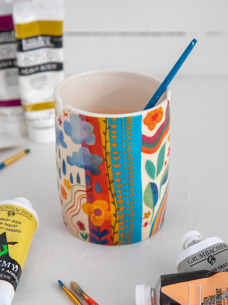 Ceramic Painter's Cup - Make Good Things-view 3