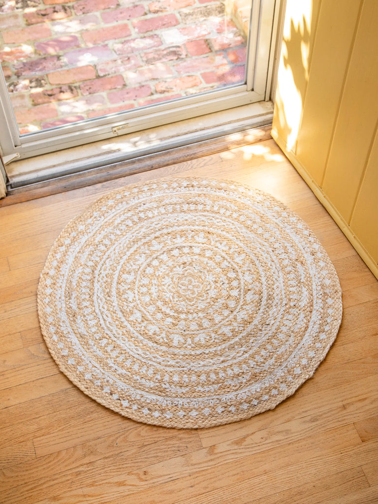 Jute Accent Rug, Round-view 3