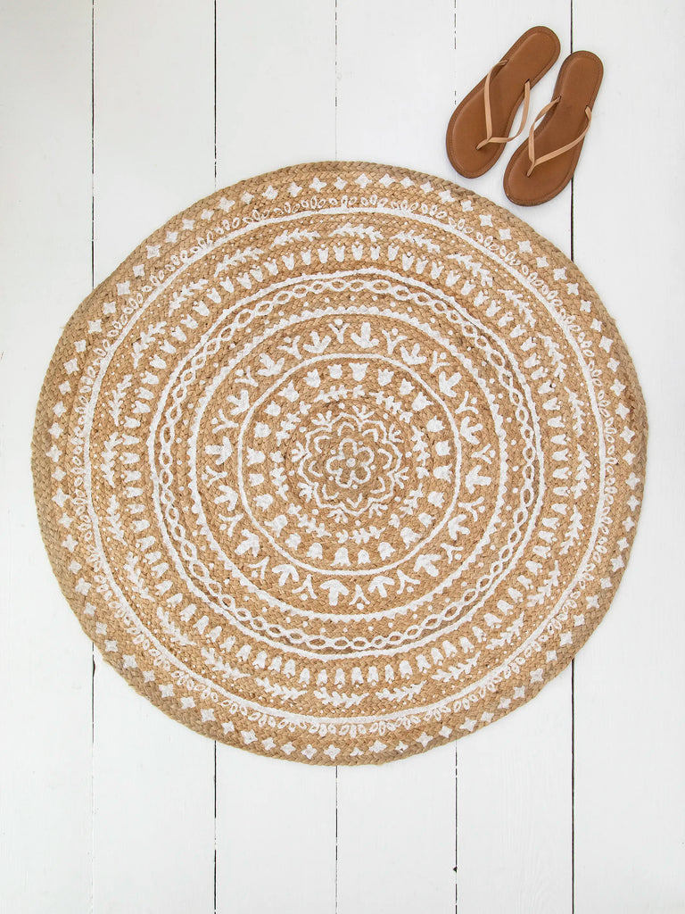 Jute Accent Rug, Round-view 1