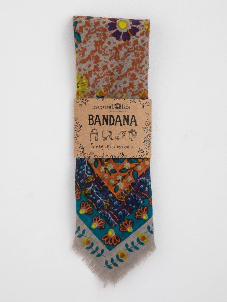 Printed Bandana - Terracotta Mandala-view 1