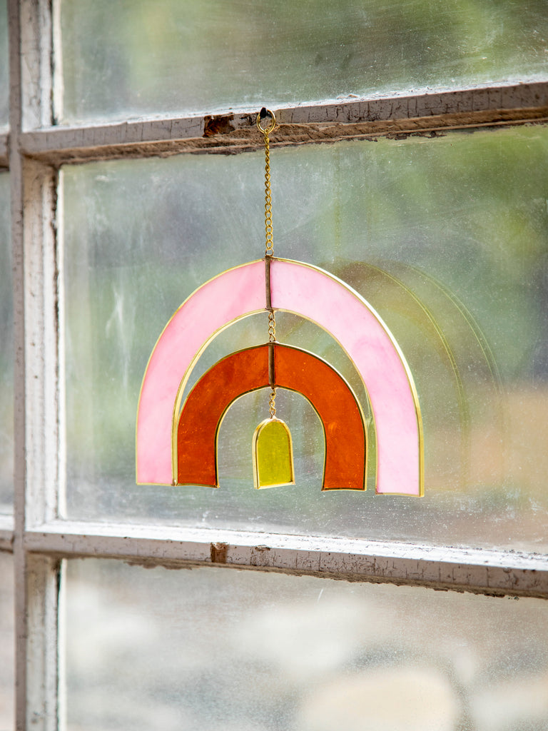 Stained Glass Window Hanging|Rainbow-view 1