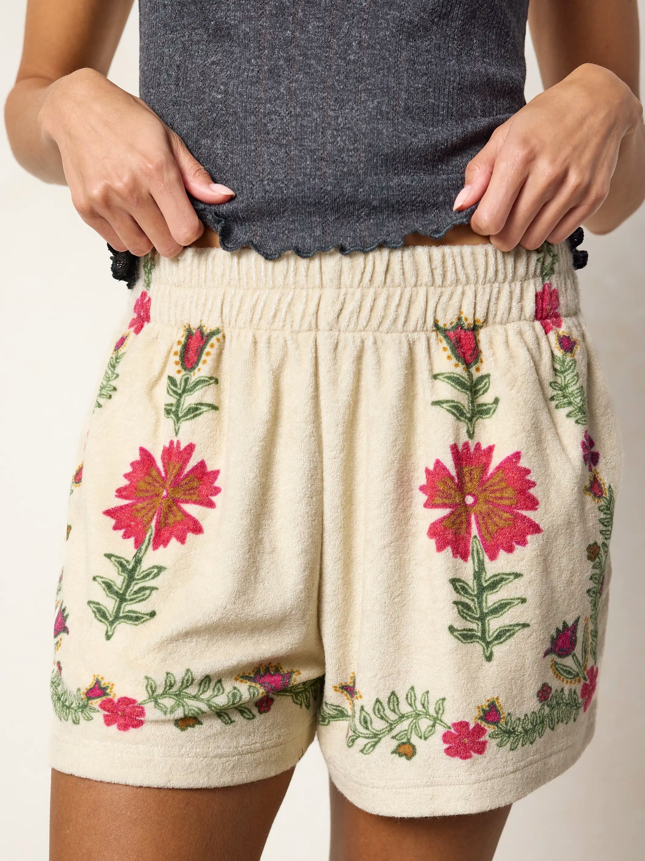 Softest Terry Cloth Shorts - Ivory – Natural Life
