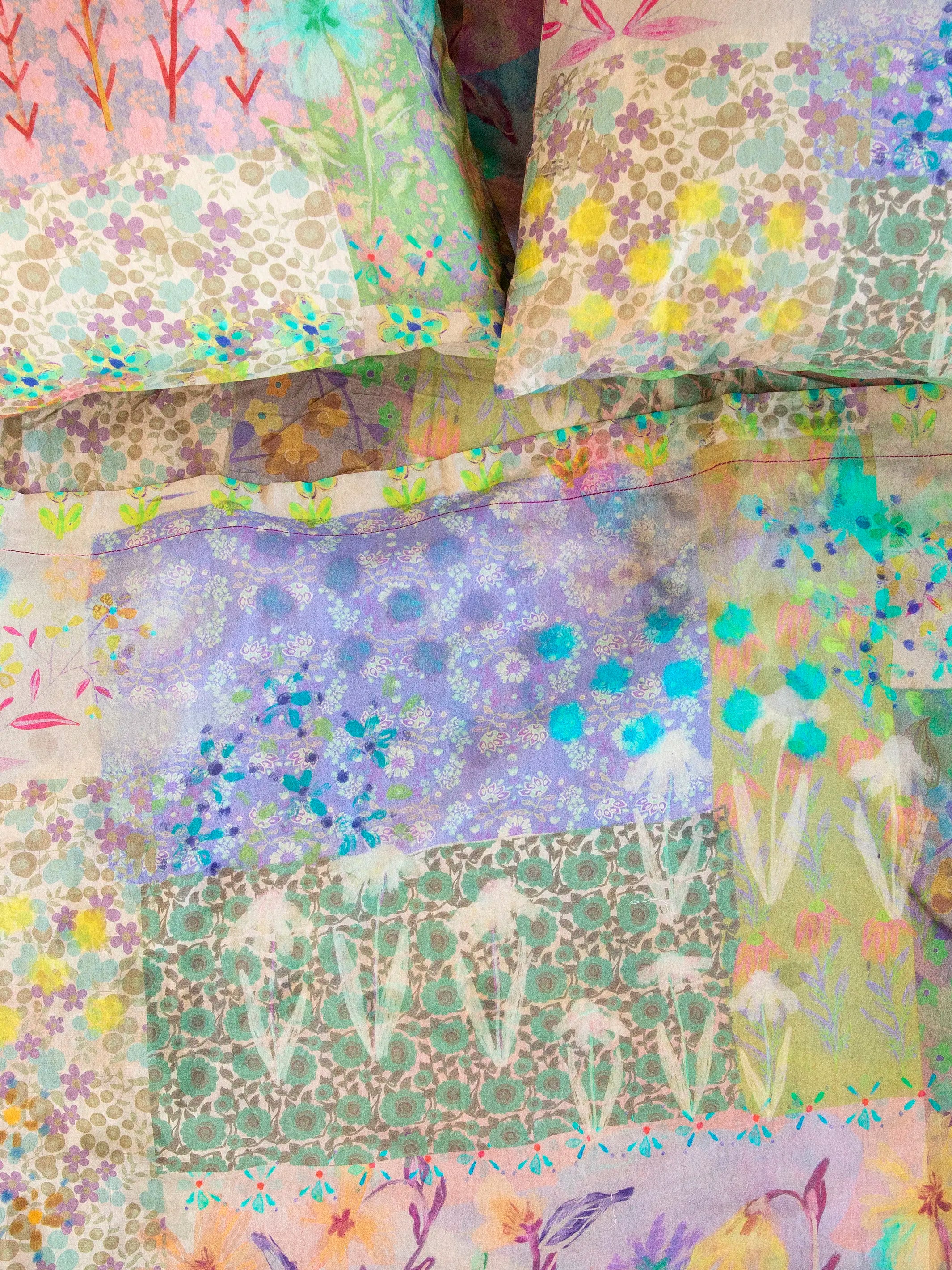 Sheet SET - Sooo Soft Cotton - Sage Blooms