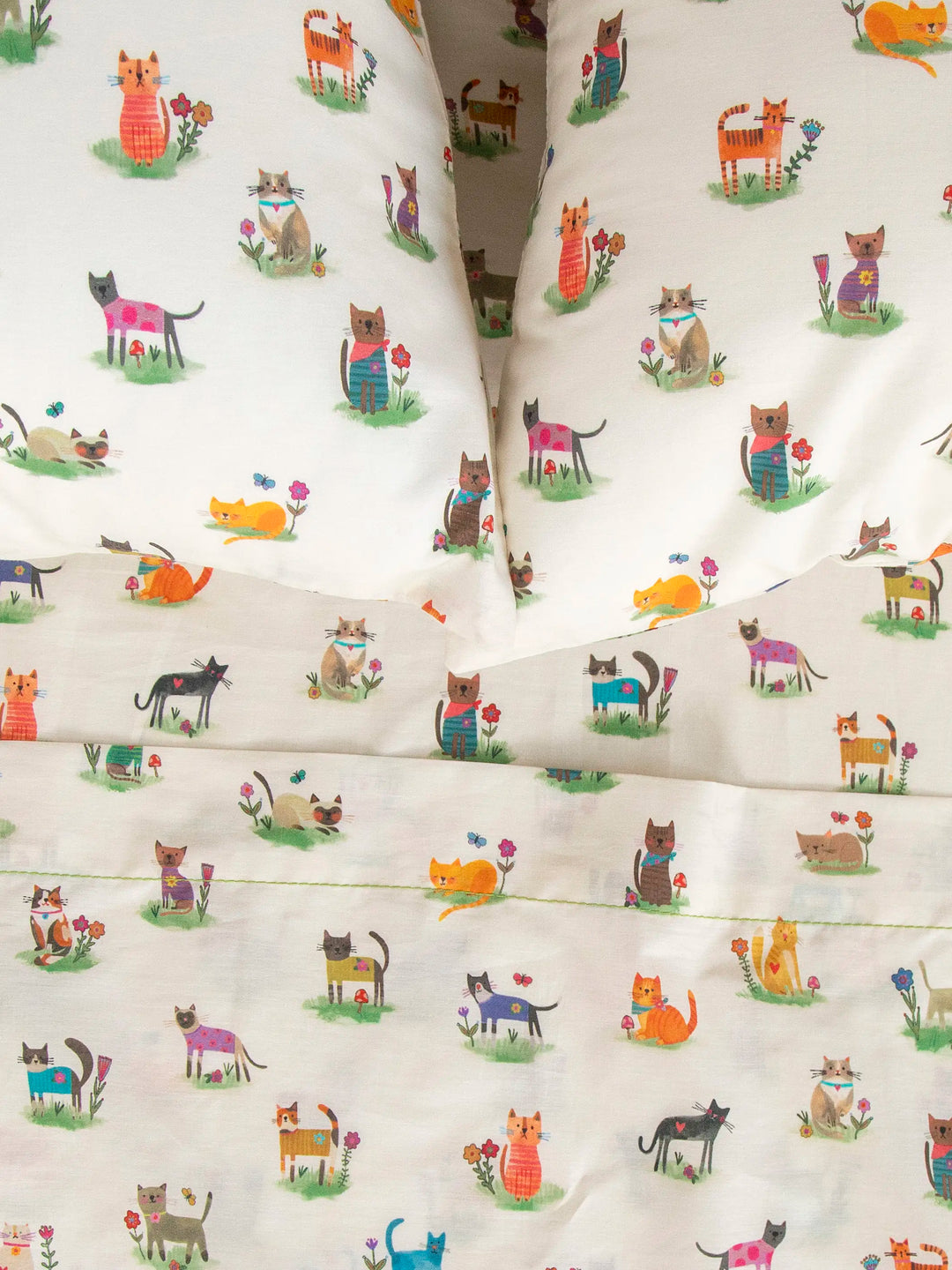 Sooo Soft Cotton Sheet Set - Cat