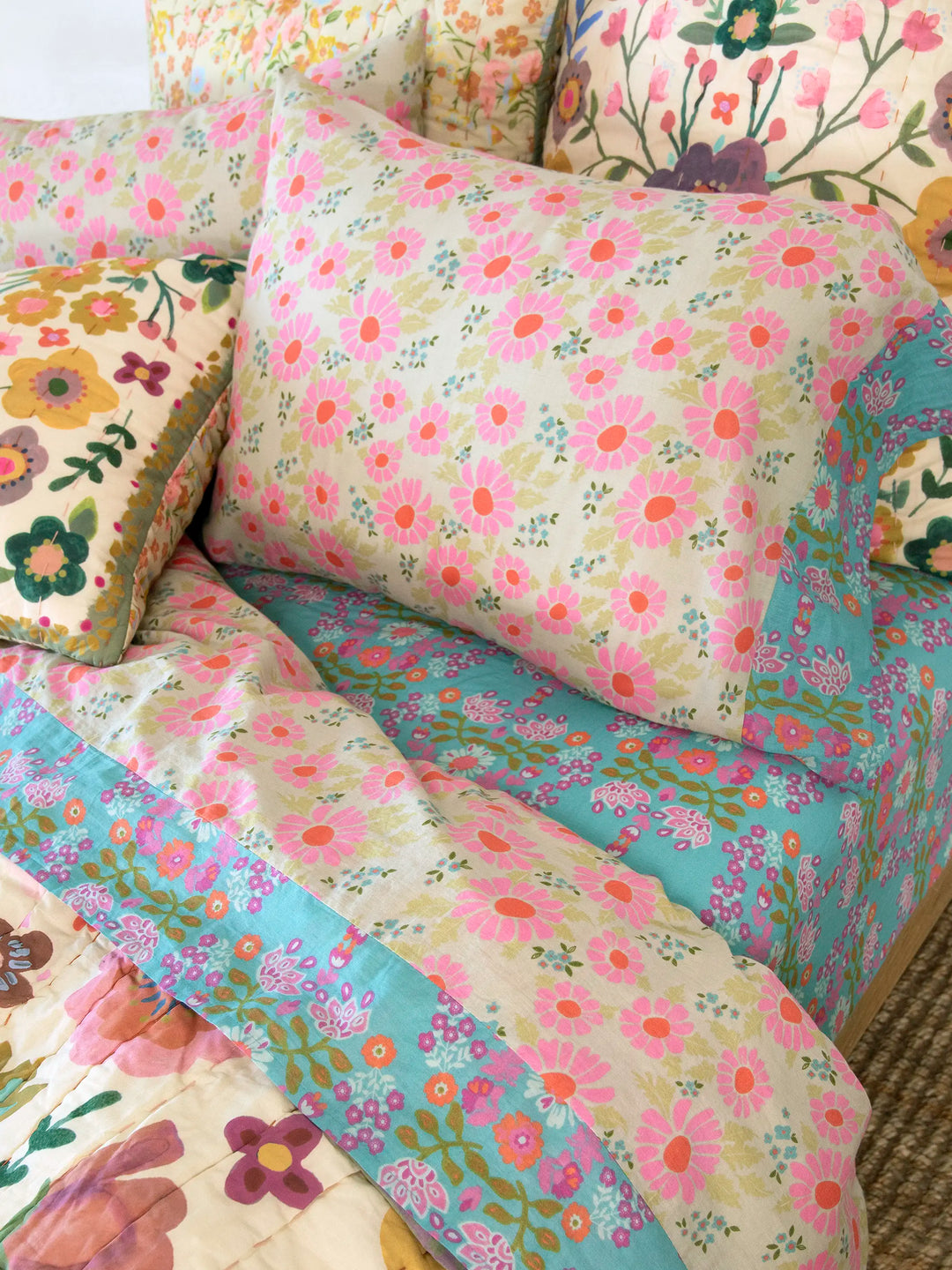 Mix & Match Cotton Sheet Set - Daisy Dreams