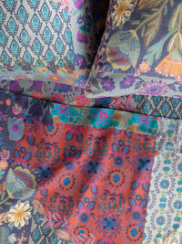 Sooo Soft Cotton Matching Sheet Set - Blue Patchwork-view 1