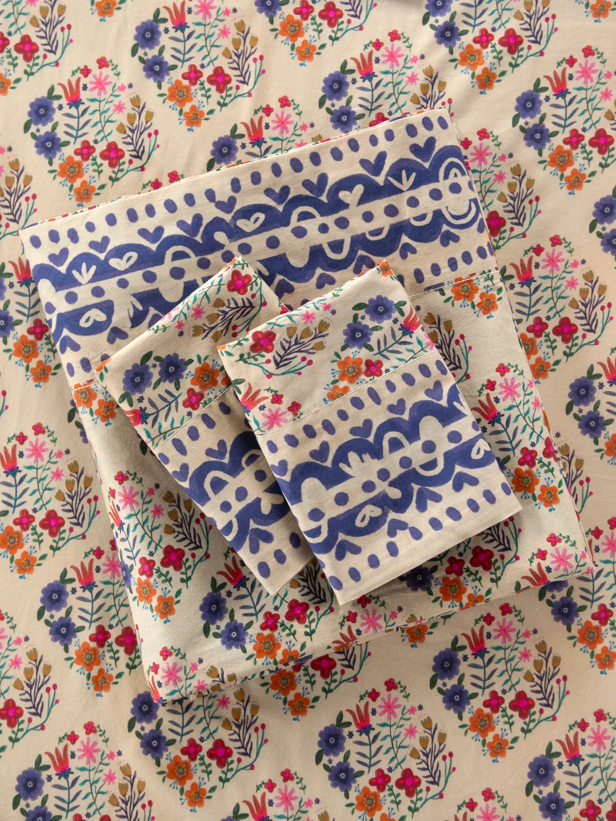 Sooo Soft Cotton Sheet Set - Floral Diamonds King