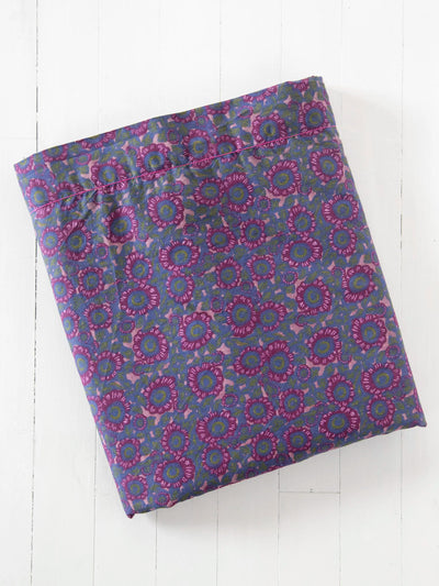 Mix & Match Cotton Flat Sheet - Plum Dahlia-view 1
