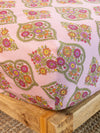 Mix & Match Cotton Fitted Sheet - Pink Willow Medallion-view 1