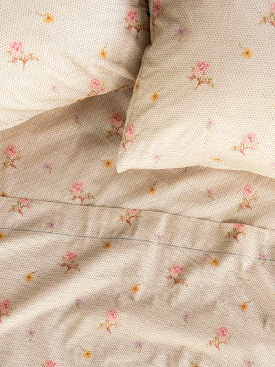 Sooo Soft Cotton Sheet Set - Cream Prairie Dot-view 1