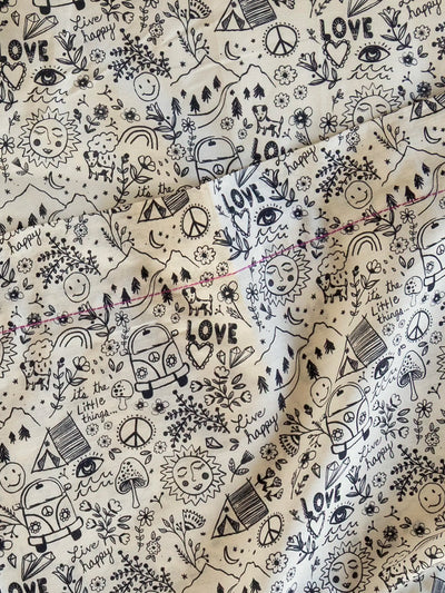 Sooo Soft Cotton Sheet Set - Live Happy Doodles-view 1