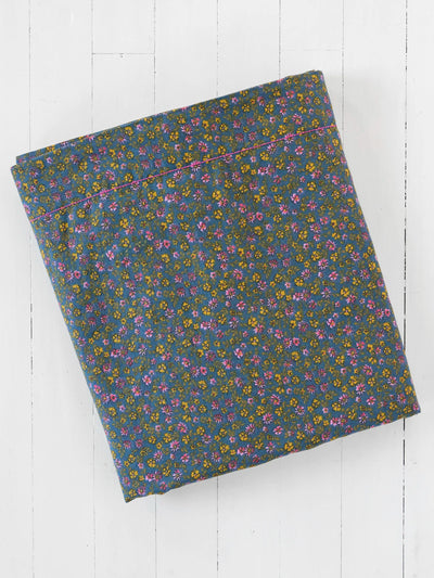 Mix & Match Cotton Flat Sheet - Mari Ditsy Navy-view 1