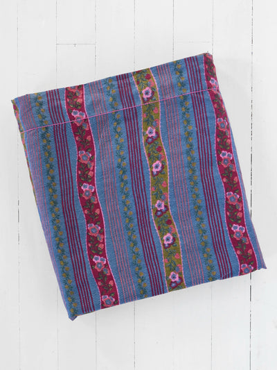 Mix & Match Cotton Flat Sheet - Retro Ribbons Navy-view 1