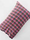 Mix & Match Cotton Pillowcase, Single - Plaid Rosewood-view 1
