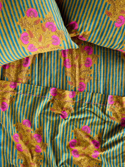 Sooo Soft Cotton Sheet Set - Batik Garden Olive-view 1