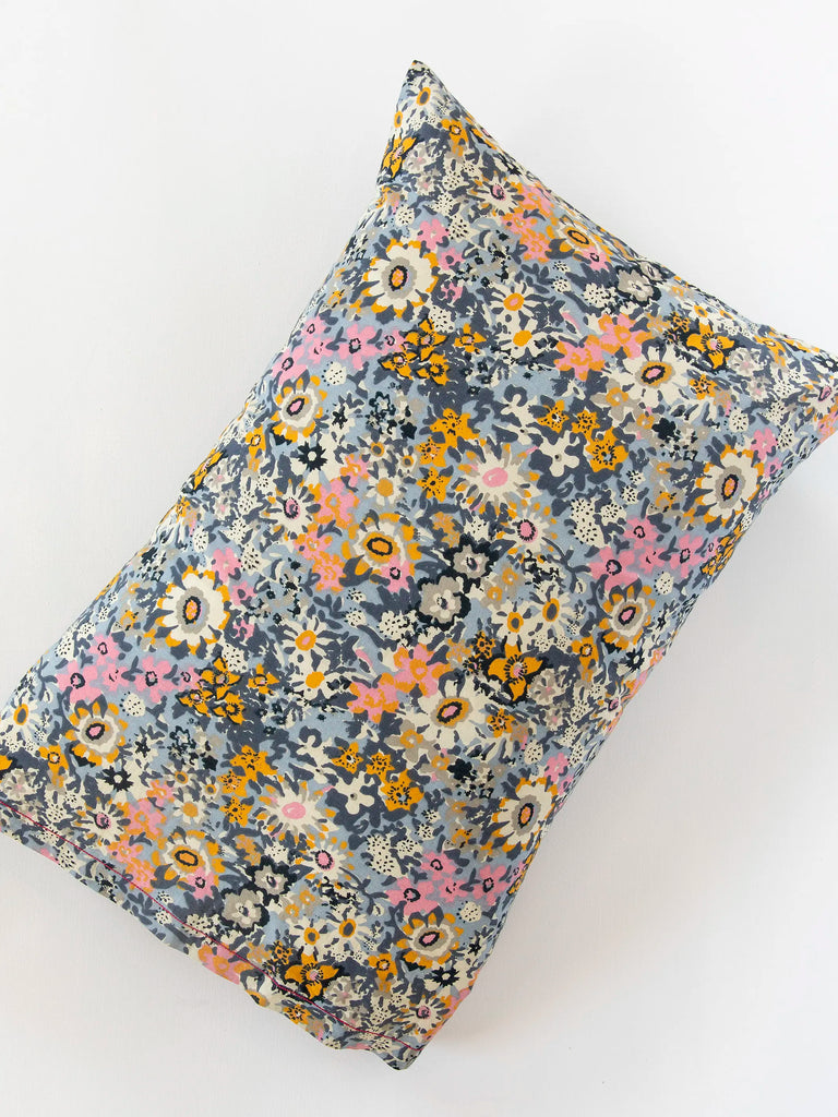Mix & Match Printed Pillow Case|Grey Floral-view 1