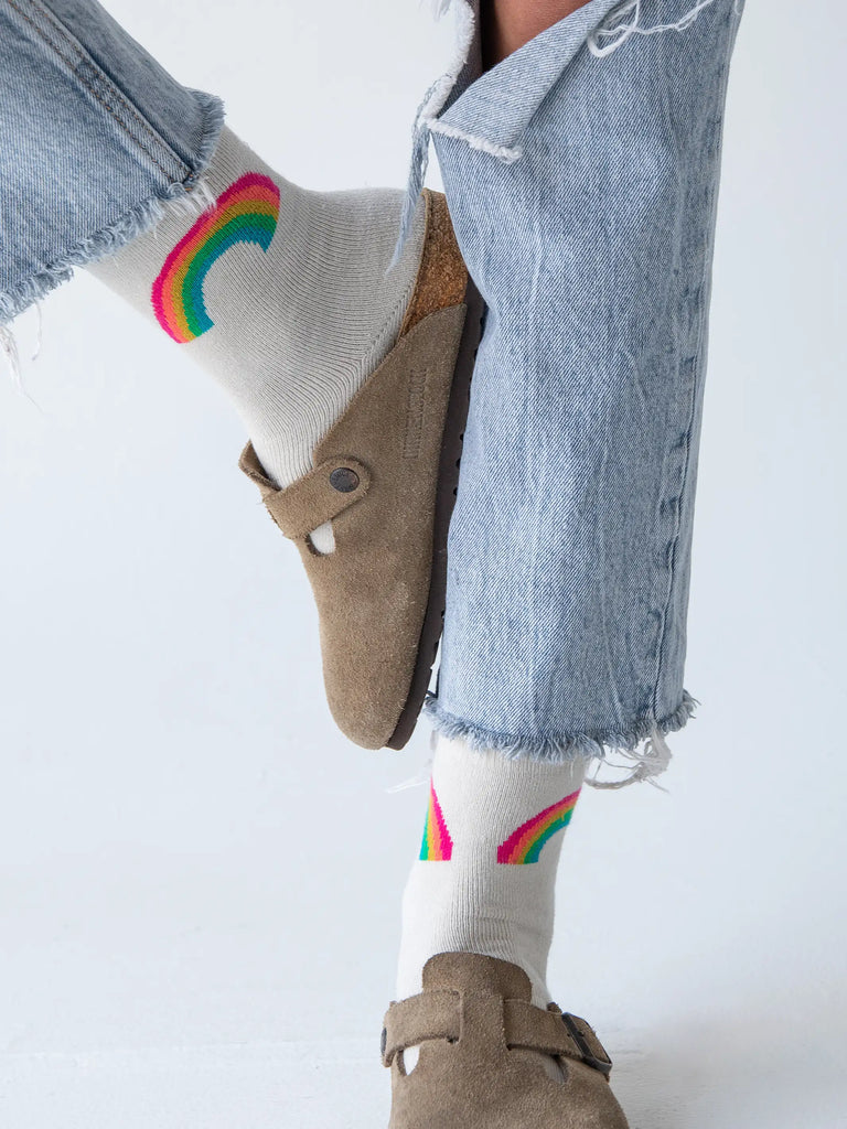 Icon Roll Top Socks, Set of 2 - Rainbow-view 4